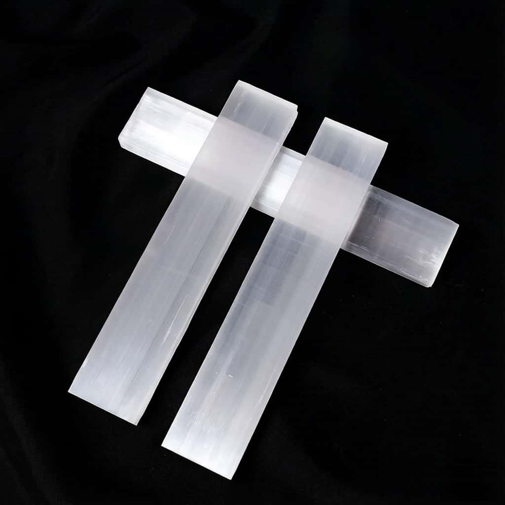Natural Selenite Gypsum Cleansing Slab — High-Vibration Crystal Charger & Energy Tool