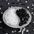 White Marble Yin-Yang Bagua Organizer Platter — Feng Shui Energy Balance & Crystal Display