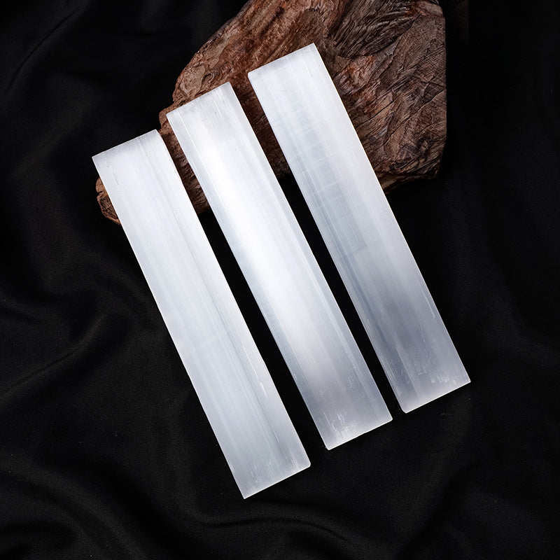 Natural Selenite Gypsum Cleansing Slab — High-Vibration Crystal Charger & Energy Tool