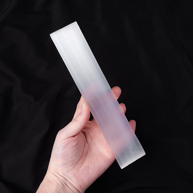 Natural Selenite Gypsum Cleansing Slab — High-Vibration Crystal Charger & Energy Tool