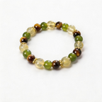 Citrine, Aventurine & Tiger's Eye Bracelet — Prosperity & Protection